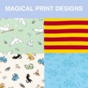 Harry Potter Hedwig Owl Newborn Baby Boys 4 Pack Swaddles Green / Maroon Blue White One Size - 2 of 4