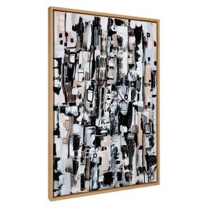 Kate & Laurel All Things Decor 31.5"x41.5" Sylvie Snowfall in Seattle by Leah Nadeau - 1 of 4