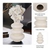Dolomite Stacked Vase Contemporary Abstract Stacked Sphere Cotton - 4 of 4