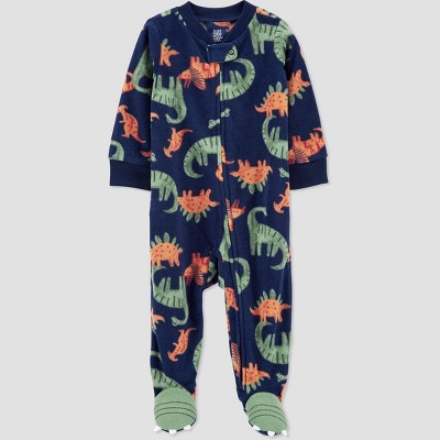 Image of Carter's Just One You® Baby Boys' Dino Footed Pajama - Navy Blue 9M