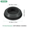 Unique Bargains Silicone Durable Waterproof Shock Absorption Mechanical Fasteners Black - 3 of 4