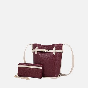 MKF Collection Odette Women’s 2-Piece Bucket Bag & Wallet by Mia K - 1 of 4