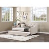 Full Size Upholstery Daybed with Trundle for Bedroom or Apartment - 3 of 4
