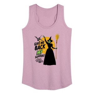 Women's - Wizard of Oz - Give Me Back My Slippers Graphic Racerback Tank - 1 of 4