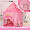 Joyfy Christmas Birthday Gifts For Toddler Girls, Pink Princess Tent Large Playhouse Kids Castle Play Tent Pop Up Play House Indoor Outdoor Games - 3 of 4