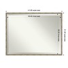 Mila Beveled Wood Framed Bathroom Vanity Wall Mirror - 3 of 4