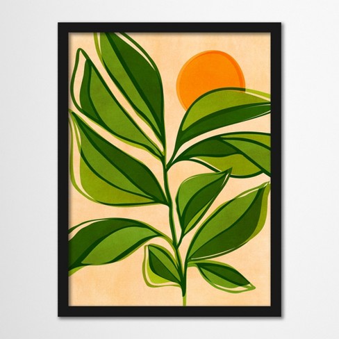 Americanflat Botanical 22x28 Framed Print - Tiny House Plants