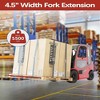Forklift Extensions, 60 Inch Fork Extension 4.5 Inch Width, Heavy Duty Fork Extensions with Pins for Forklifts Truck - 2 of 4