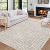 Modern Hallway Runner Rug, Washable Non-Slip Low Pile Carpet, Soft Stain-Resistant Faux Wool Rug for Kitchen, Bedroom - 3 of 4