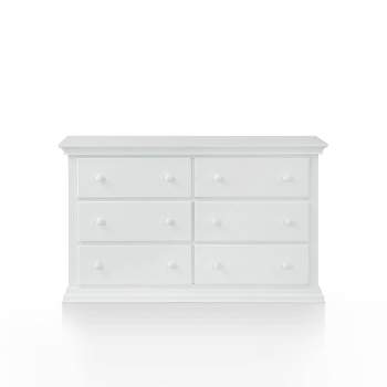 Suite Bebe Connelly Universal 6 Drawer Double Dresser - White