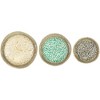 Northlight Seagrass and Capiz Display Trays - 15.75" - Set of 3 - 3 of 4