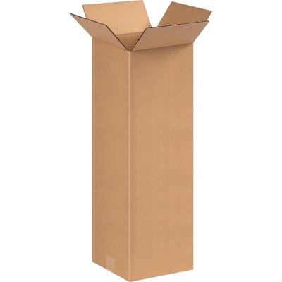 The Packaging Wholesalers 8" x 8" x 24" Shipping Boxes 32 ECT Brown 25/Bundle (8824) BS080824