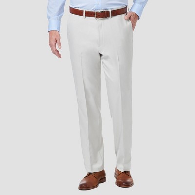Haggar Men's Premium Comfort 4-Way Stretch Classic Fit Flat Front Dress Pants