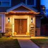 C Cattleya 2 Pack Matte Black Motion Sensor Dusk to Dawn Outdoor Wall Lights With Clear Glass - 4 of 4