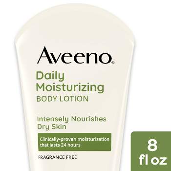 Aveeno Daily Moisturizing Lotion For Dry Skin, Fragrance Free, 8oz