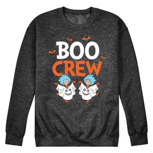 Men's - Dr. Seuss - Boo Crew Thing 1 and Thing 2 Graphic Fleece Sweatshirt - 1 of 4