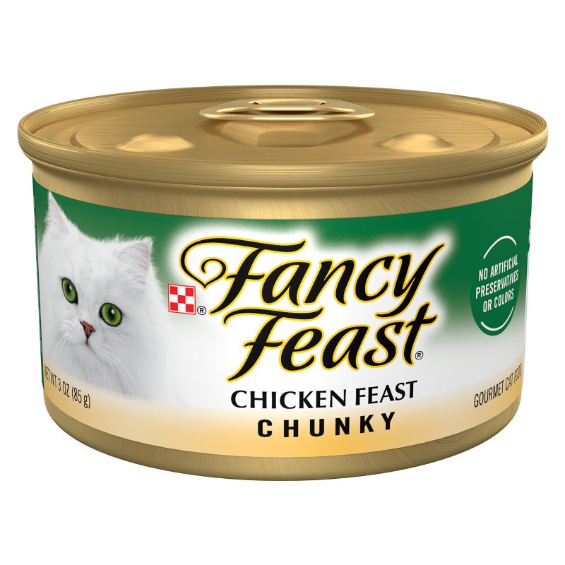 Purina Fancy Feast Chunky Wet Cat Food - 3oz can, 1 of 8