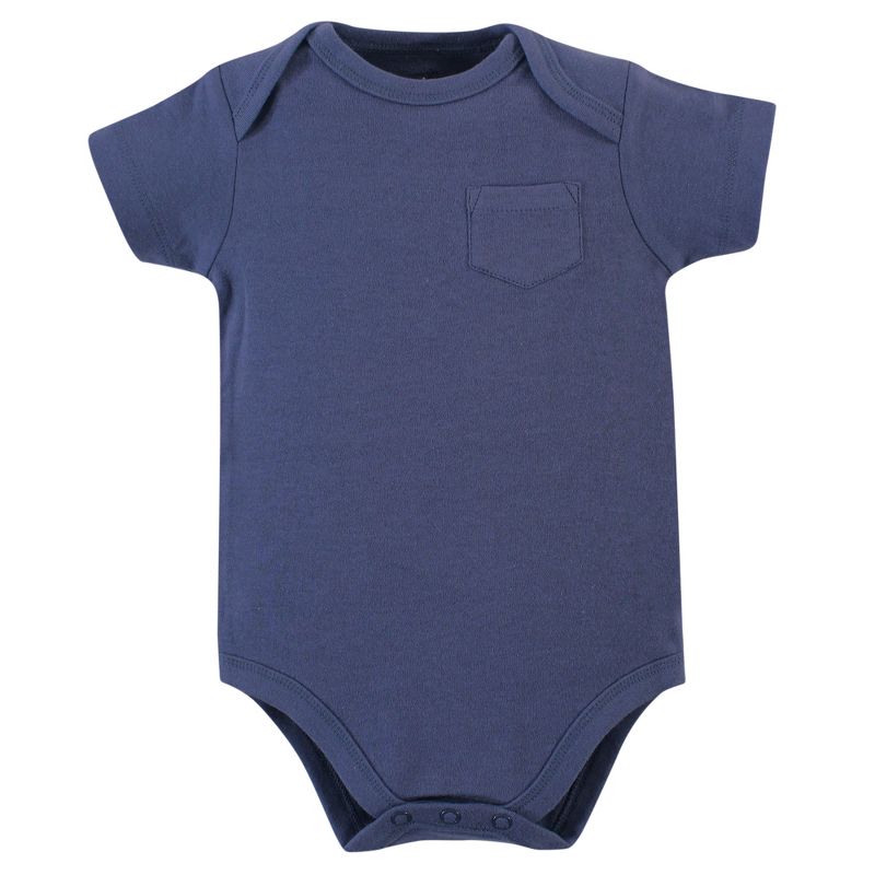 Touched by Nature Organic Cotton Bodysuits 5pk, Blue Whale, 3 of 8