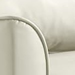 cream white+leather+2 seat