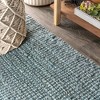 Para Hand Woven Chunky Jute with Fringe Area Rug - JONATHAN Y - image 4 of 4