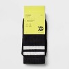 Varsity Stripe Yoga Crew Sock - Black - All in Motion™ - 2 of 3