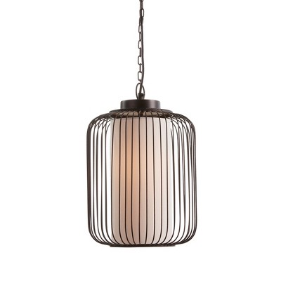 Plum & Post Cinnabar Pendant 11"