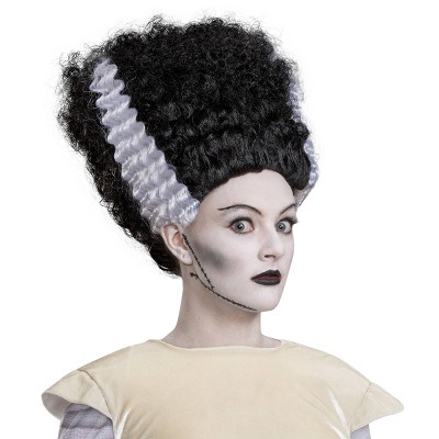 NBCUniversal Studios Monsters Bride of Frankenstein Monsters Adult Costume Wig Black