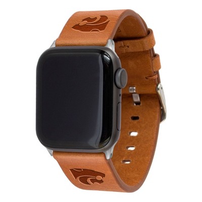 NCAA Kansas State Wildcats Apple Watch Compatible Leather Band 42/44mm - Tan