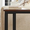 VASAGLE End Table, C Shaped TV Tray with Metal Frame Rolling Casters for Coffee Laptop Mobile Tablet, Industrial Side Table - 4 of 4