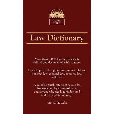 Law Dictionary - 7th Edition by  Steven H Gifis (Paperback)