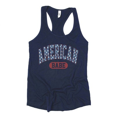 Simply Sage Market Women's Varsity American Babe Graphic Racerback Tank