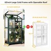 Hrinhom 31.5"W Wood Large Greenhouse,Balcony Portable Cold Frame with Wheels - 2 of 4
