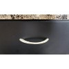 Kings Brand Furniture Adrian Kitchen Buffet Serving Cart with 4 Wine Bottle Capacity Rack , Black - 4 of 4