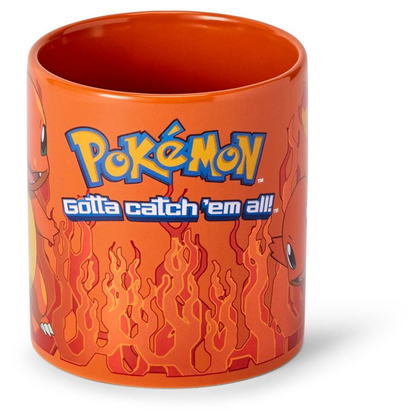Just Funky Pokémon Charmander Orange Foil Print Ceramic Coffee Mug | Holds 20 Ounces, 2 of 7
