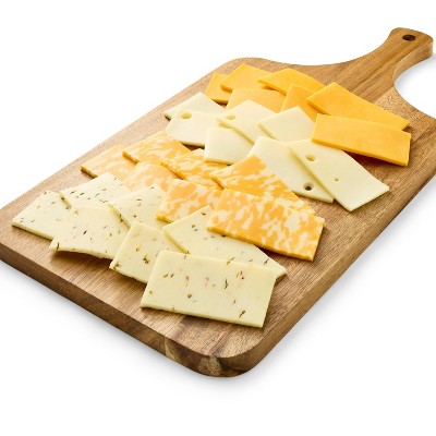 Pepper Jack, Colby Jack, Swiss & Cheddar Cheese Slice Party Tray - 28ct/16oz - Good & Gather™