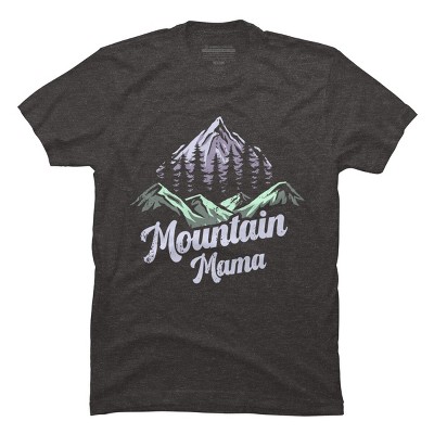 Men's Design By Humans Mountain Mama Camping Adventure Mom By Flowerr T-Shirt