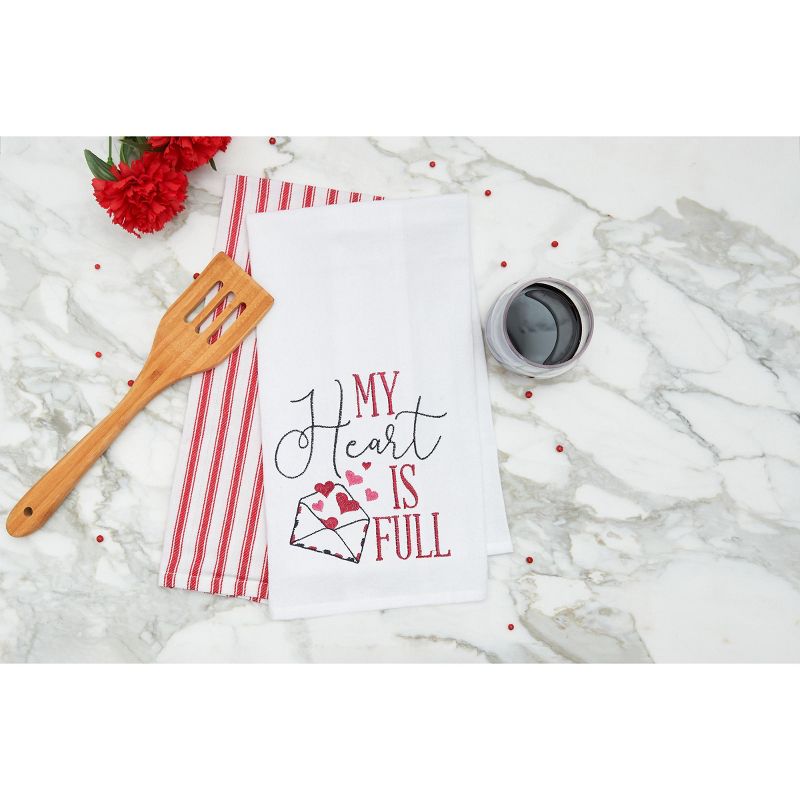 C&F Home My Heart Is Full Embroidered Cotton Flour Sack Kitchen Towel, 4 of 7