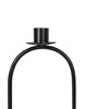 Tall Oval Taper Candle Holder Black Metal by Foreside Home & Garden - 3 of 4