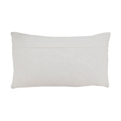 Colorful Striped Rectangular Cotton Down Throw Pillow