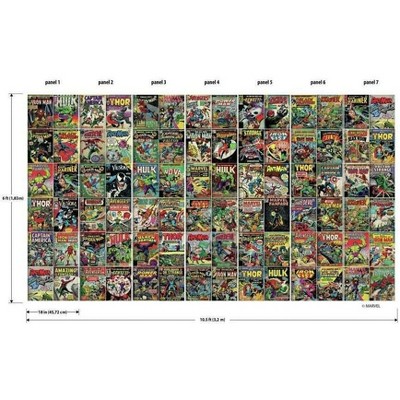 Marvel Comic Cover Peel and Stick Vinyl Wall Mural