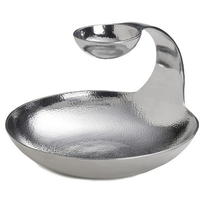 Towle Hammersmith Collection Gooseneck Chip & Dip Tiered Server (11"D x 8.6"H)