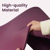Fitvids 1/2-Inch Thick High Density Foam Exercise Yoga Mat with Carrying Strap, For Cushioning The Body Against Hard Floors, Deep Wine - 3 of 4