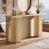 Hommoo Modern Console Table with Crossed Legs Beige - 4 of 4