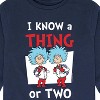 Boys' - Dr. Seuss - I Know A Thing Or Two School Long Sleeve Graphic T-Shirt - 2 of 4