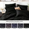 Queen Bed in a Bag Set, 8 - Piece Black Comforter with Sheets, Blanket, Pillowcases Bed Skirt - 4 of 4
