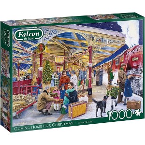 Jumbo Toys 1,000 Piece Jigsaw Puzzle - Coming Home for Christmas - 27" x 19" - 1 of 3
