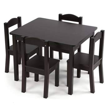 5pc Kids' Wood Table and Chair Set - Humble Crew
