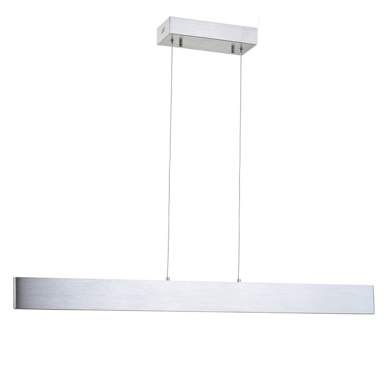 40&#34; Adjustable Metal Draper Dimmable Linear Pendant (Includes Energy Efficient Light Bulb) Silver - JONATHAN Y, 4 of 6