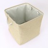 Unique Bargains Fabric Collapsible Sturdy Rope Handle Foldable Storage Bins 13" - 3 of 4
