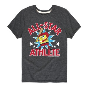 Boys' - SpongeBob SquarePants - American All Star Short Sleeve Graphic T-Shirt - 1 of 4